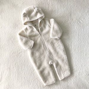 Baby GAP Sherpa bear one piece, size 3-6 months